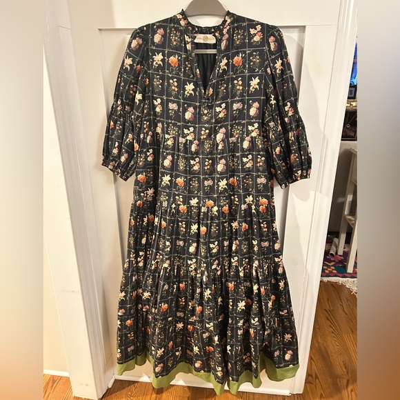 Anna Cate Dresses & Skirts - Anna Cate Botanical grid maxi dress large